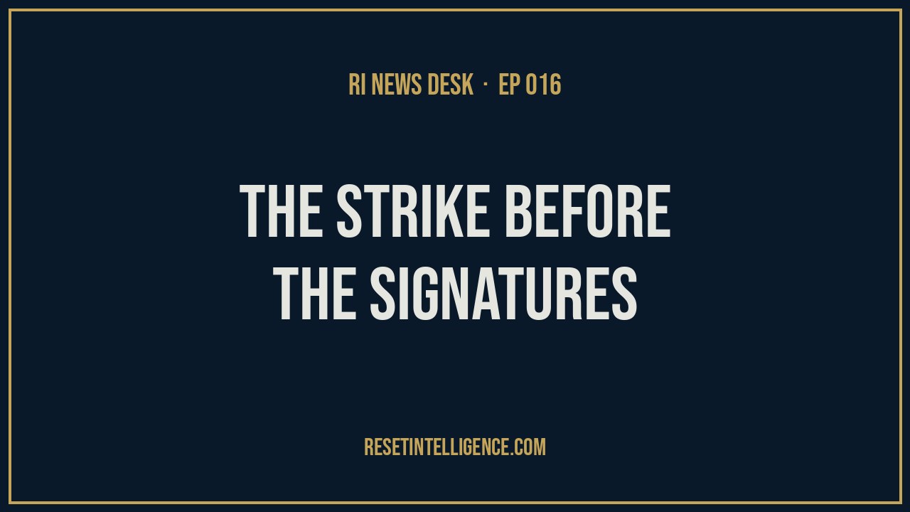 The Strike Before The Signatures