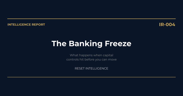 The Banking Freeze