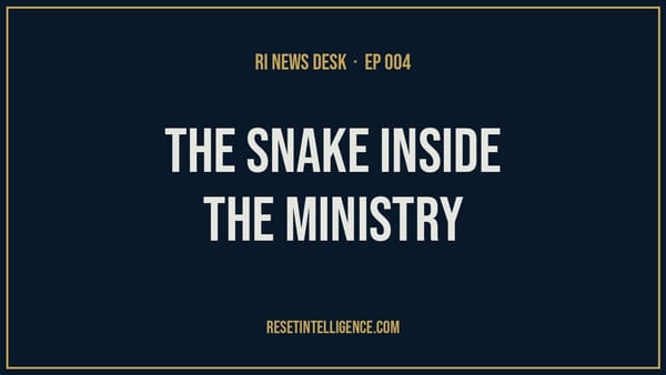 The Snake Inside the Ministry